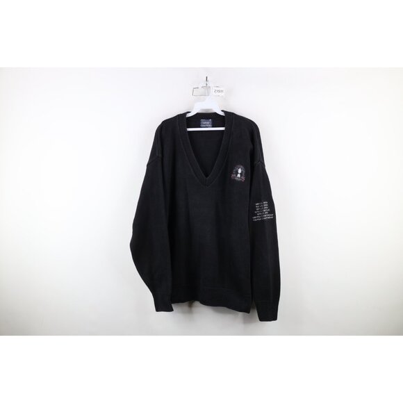 Vintage 90s Mens XL Faded 75th PGA Championship Inverness Club Knit Sweater USA